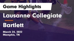 Lausanne Collegiate  vs Bartlett  Game Highlights - March 24, 2022