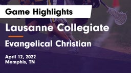 Lausanne Collegiate  vs Evangelical Christian Game Highlights - April 12, 2022