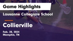 Lausanne Collegiate School vs Collierville  Game Highlights - Feb. 28, 2024