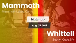 Matchup: Mammoth  vs. Whittell  2017