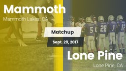 Matchup: Mammoth  vs. Lone Pine  2017