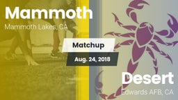 Matchup: Mammoth  vs. Desert  2018