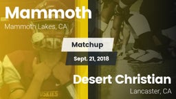 Matchup: Mammoth  vs. Desert Christian  2018