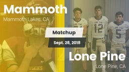 Matchup: Mammoth  vs. Lone Pine  2018