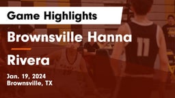 Brownsville Hanna  vs Rivera  Game Highlights - Jan. 19, 2024