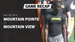 Recap: Mountain Pointe  vs. Mountain View  2015