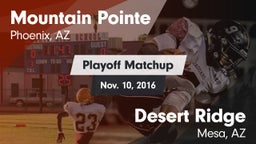 Matchup: Mountain Pointe vs. Desert Ridge  2016