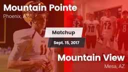 Matchup: Mountain Pointe vs. Mountain View  2017
