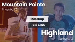 Matchup: Mountain Pointe vs. Highland  2017