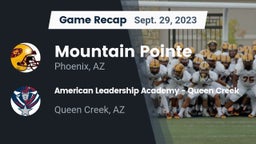 Recap: Mountain Pointe  vs. American Leadership Academy - Queen Creek 2023