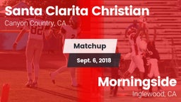 Matchup: Santa Clarita vs. Morningside  2018