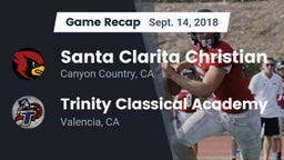 Recap: Santa Clarita Christian  vs. Trinity Classical Academy  2018
