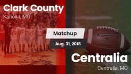 Matchup: Clark County High vs. Centralia  2018