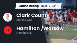 Recap: Clark County  vs. Hamilton /Warsaw  2018