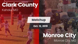 Matchup: Clark County High vs. Monroe City  2018