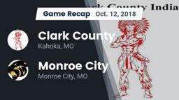Recap: Clark County  vs. Monroe City  2018