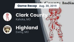 Recap: Clark County  vs. Highland  2019