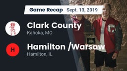 Recap: Clark County  vs. Hamilton /Warsaw  2019