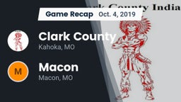 Recap: Clark County  vs. Macon  2019