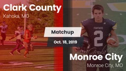 Matchup: Clark County High vs. Monroe City  2019