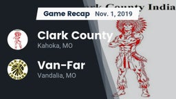 Recap: Clark County  vs. Van-Far  2019
