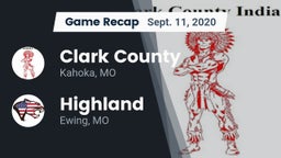 Recap: Clark County  vs. Highland  2020