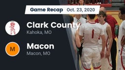 Recap: Clark County  vs. Macon  2020