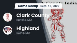 Recap: Clark County  vs. Highland  2022