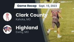 Recap: Clark County  vs. Highland  2023