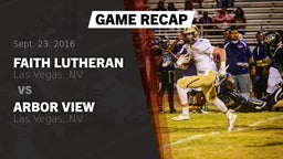 Recap: Faith Lutheran  vs. Arbor View  2016