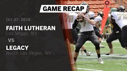 Recap: Faith Lutheran  vs. Legacy  2016