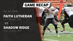 Recap: Faith Lutheran  vs. Shadow Ridge  2016