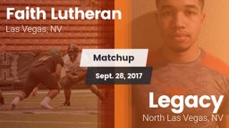 Matchup: Faith Lutheran vs. Legacy  2017