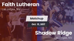 Matchup: Faith Lutheran vs. Shadow Ridge  2017