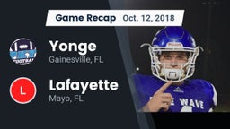 Recap: Yonge  vs. Lafayette  2018