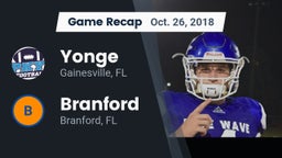Recap: Yonge  vs. Branford  2018