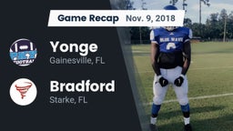 Recap: Yonge  vs. Bradford  2018