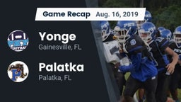 Recap: Yonge  vs. Palatka  2019
