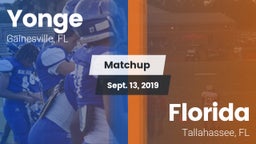 Matchup: Yonge  vs. Florida  2019
