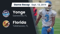 Recap: Yonge  vs. Florida  2019
