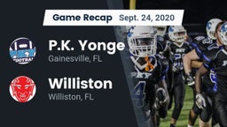 Recap: P.K. Yonge  vs. Williston  2020