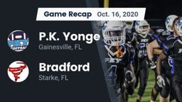 Recap: P.K. Yonge  vs. Bradford  2020