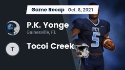 Recap: P.K. Yonge  vs. Tocoi Creek  2021