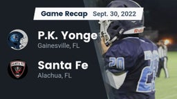Recap: P.K. Yonge  vs. Santa Fe  2022