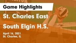 St. Charles East  vs South Elgin H.S. Game Highlights - April 16, 2021