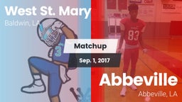 Matchup: West St. Mary High vs. Abbeville  2016