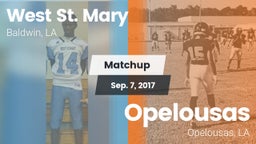 Matchup: West St. Mary High vs. Opelousas  2016