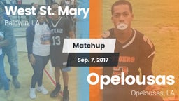 Matchup: West St. Mary High vs. Opelousas  2017