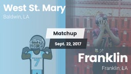 Matchup: West St. Mary High vs. Franklin  2016