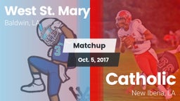 Matchup: West St. Mary High vs. Catholic  2017